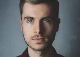 Man in Brown Polo Shirt